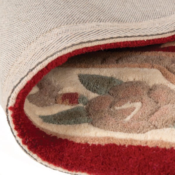 Covor din lână Flair Rugs Aubusson, ⌀ 120 cm, roșu-image-4