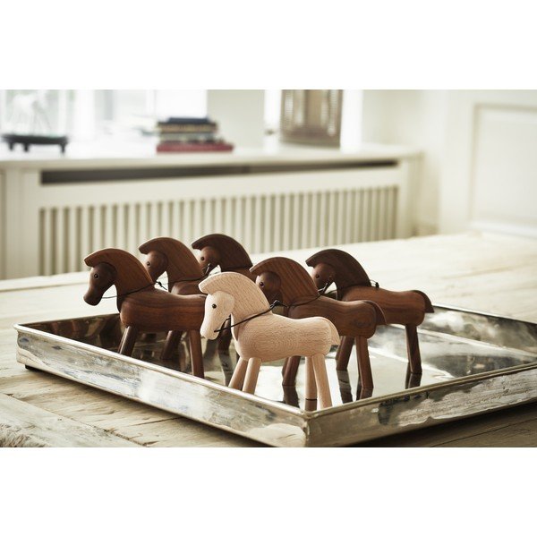 Statuetă din lemn masiv de fag Kay Bojesen Denmark Horse-image-1