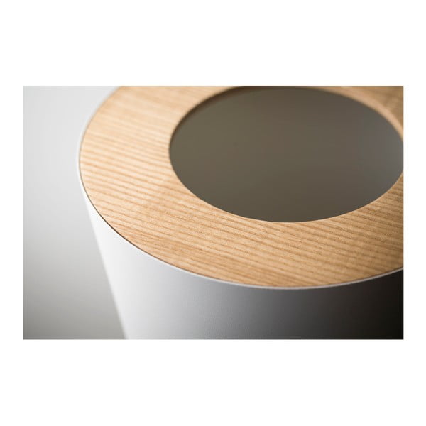 Coș de gunoi YAMAZAKI Rin Round, alb-image-3
