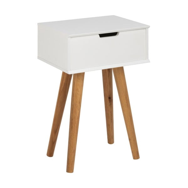 Noptieră Actona Mitra, alb-image-3