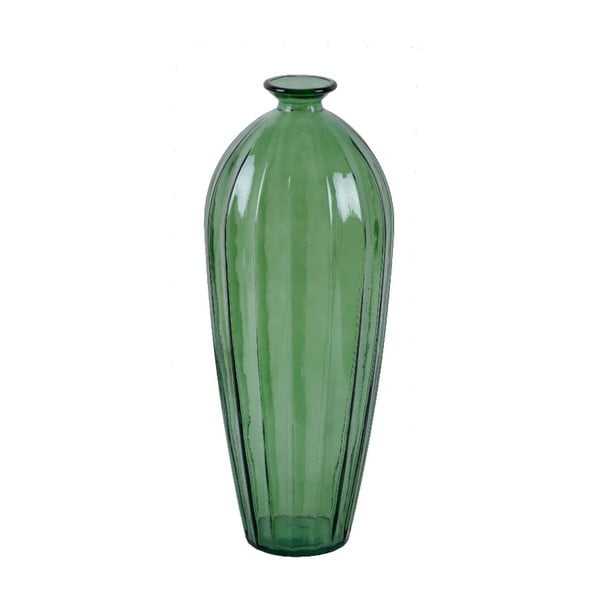 Vază din sticlă reciclată Ego Dekor Etnico, înălțime 56 cm, verde