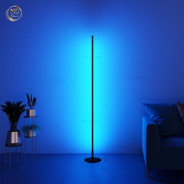 Lampadar negru LED cu control prin telecomandă/cu intensitate reglabilă (înălțime 120 cm) – Squid Lighting-image-3