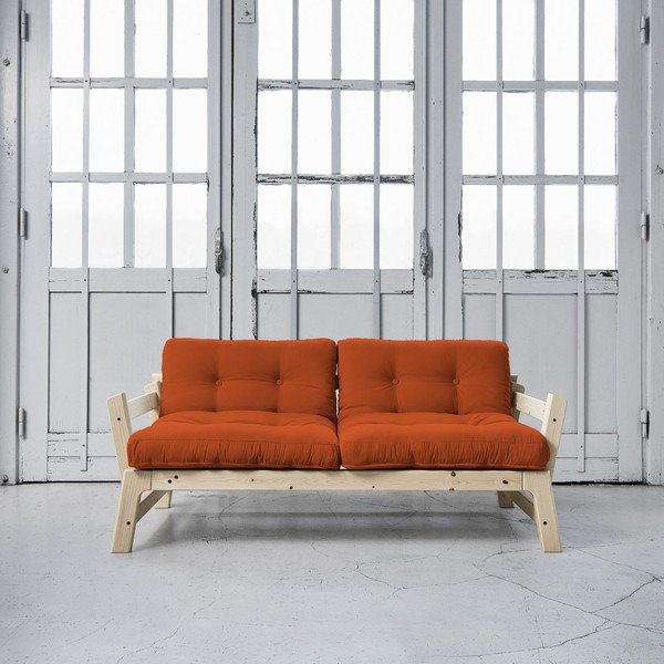 Canapea extensibilă Karup Step Natural/Orange-image-1