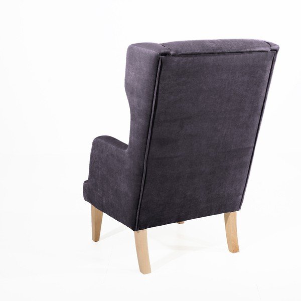 Fotoliu Max Winzer Bennet Suede, gri închis-image-2