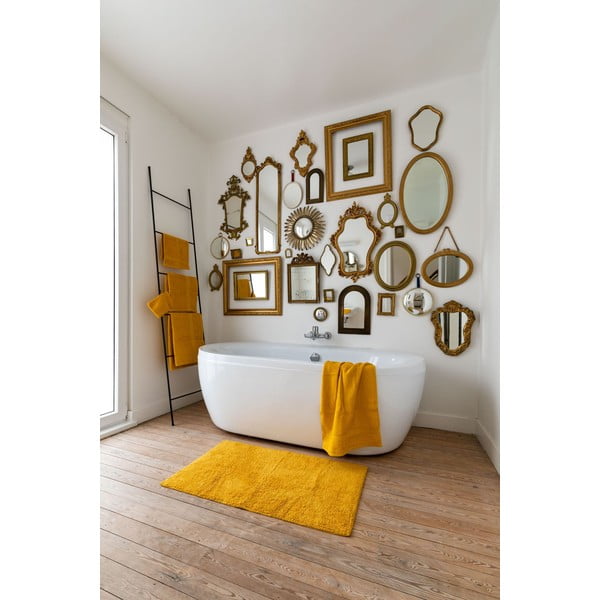 Covoraș de baie galben ocru 100x60 cm Riva - Tiseco Home Studio-image-1