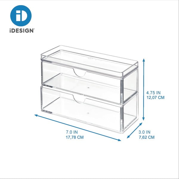 Organizator de baie pentru dischete demachiante Crystalline – iDesign/The Home Edit-image-4