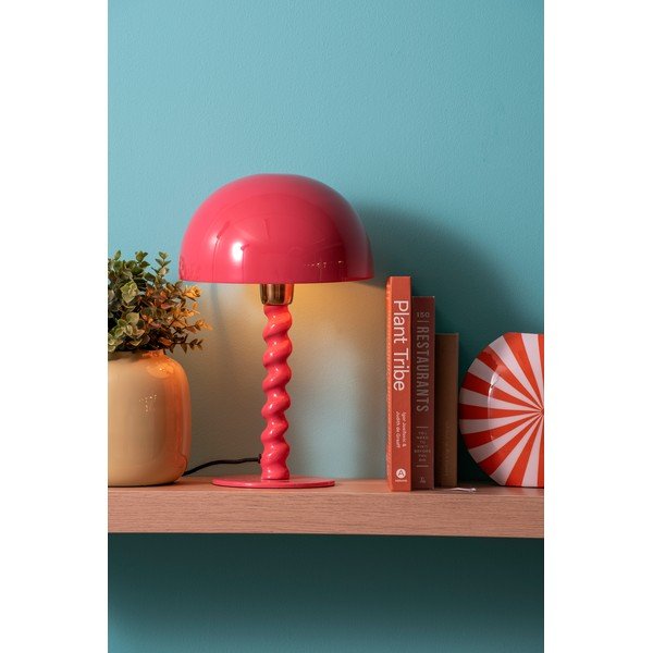 Veioză roz cu abajur din metal (înălțime 39 cm) Prisa – Leitmotiv-image-1