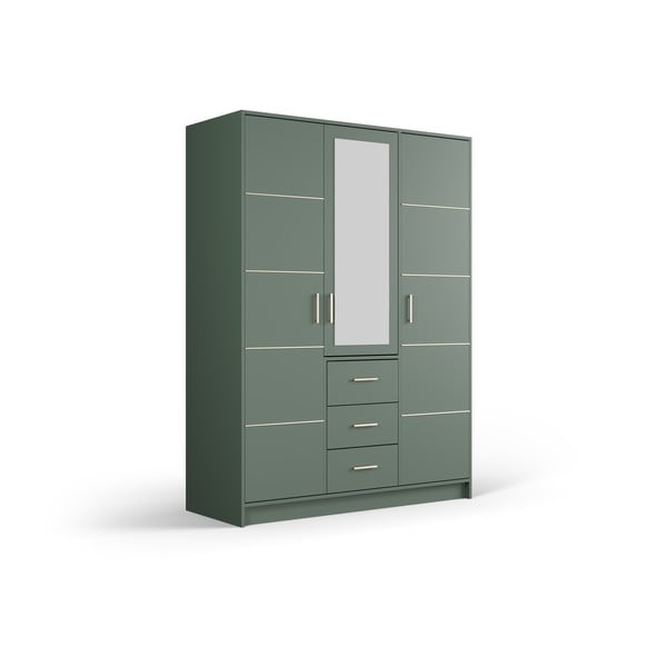 Dulap verde cu oglindă 147x200 cm Burren - Cosmopolitan Design-image-2