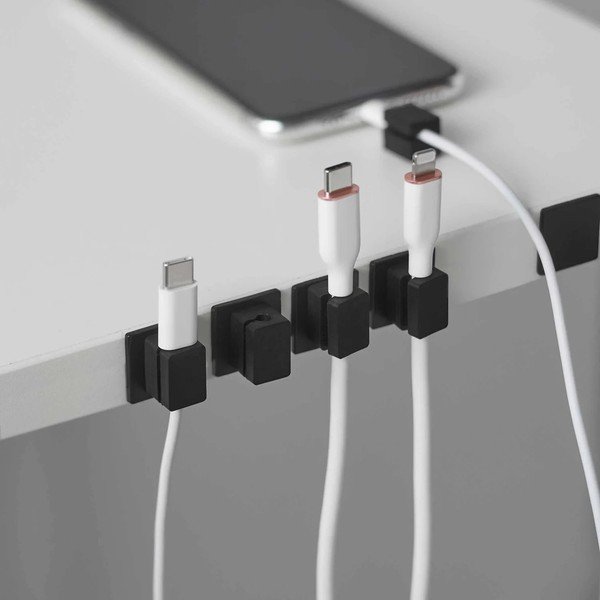 Organizatoare negre pentru cabluri 5 buc. din metal Smart – YAMAZAKI-image-4