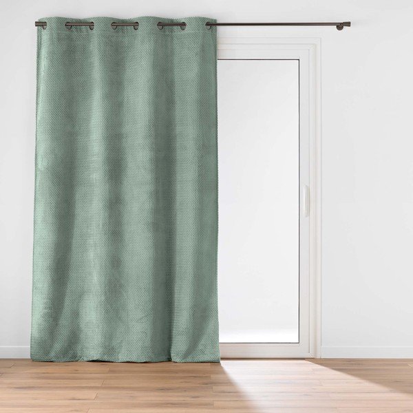 Draperie verde din microflanel 140x240 cm Flanela – douceur d'intérieur
