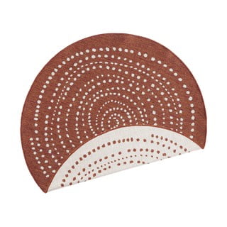 Covor adecvat pentru exterior NORTHRUGS Bali, Ø 140 cm, roșu
