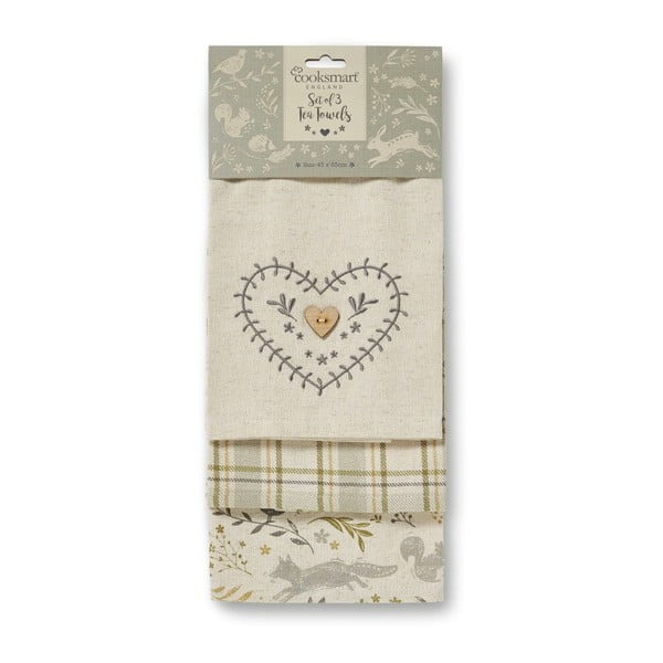 Set cu prosoape și mănușă de bucătărie 4 buc. Woodland – Cooksmart ®-image-3