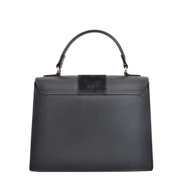 Geantă din piele Isabella Rhea Misso, negru-image-1