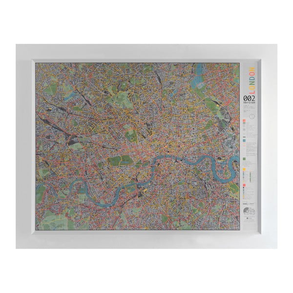 Hartă Londra Street Map, 130 x 100 cm