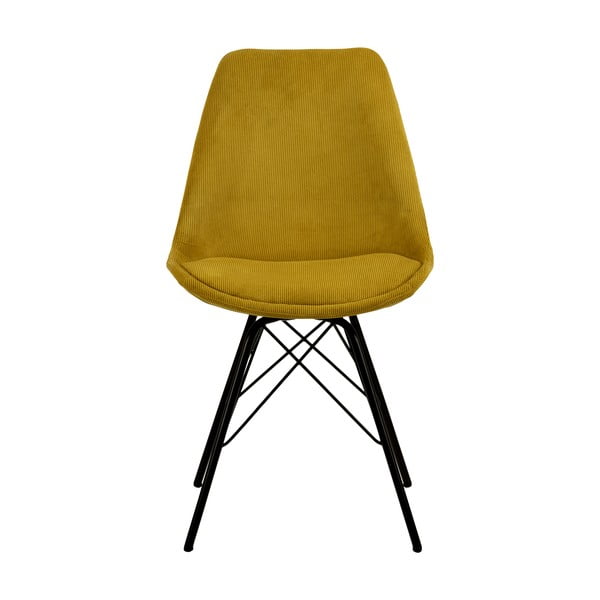 Scaun de sufragerie galben Eris - Actona-image-2