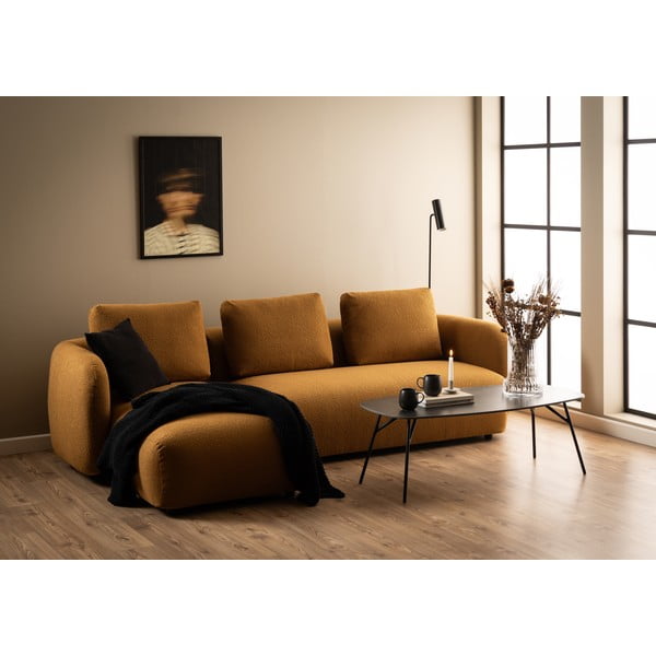 Măsuță de cafea neagră cu blat ceramic 60x120 cm Caracas – Actona-image-1