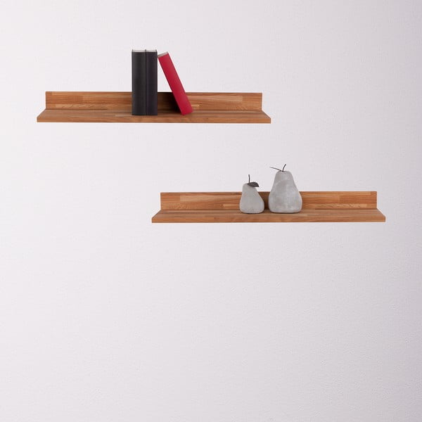 Raft în culoare naturală pentru fotografii din lemn de stejar 60 cm Kalle – Interia Home & Living-image-1