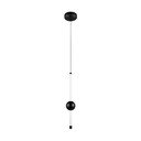 Lustră negru-mat LED cu intensitate reglabilă Melita – Trio