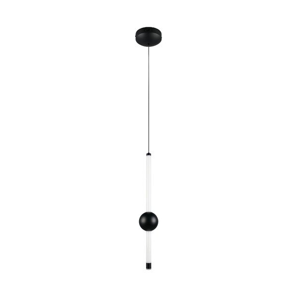 Lustră negru-mat LED cu intensitate reglabilă Melita – Trio