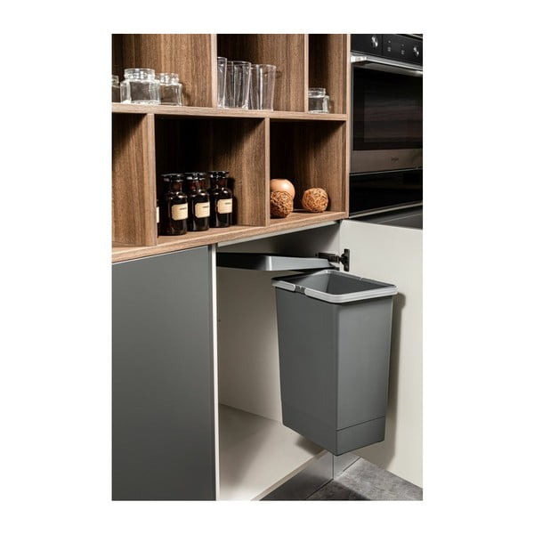 Coș de gunoi de plastic încorporat 24 l Swing 2.0 - Elletipi-image-1