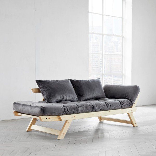 Canapea extensibilă Karup Bebop Natural/Velvet Gray-image-2