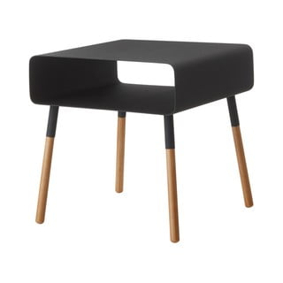 Masă auxiliară YAMAZAKI Plain, înălțime 35 cm, negru