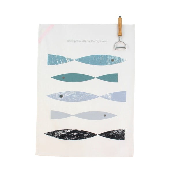 Set 2 prosoape din bumbac pentru bucătărie Happy Friday Basic Kingfisher, 70 x 50 cm-image-1