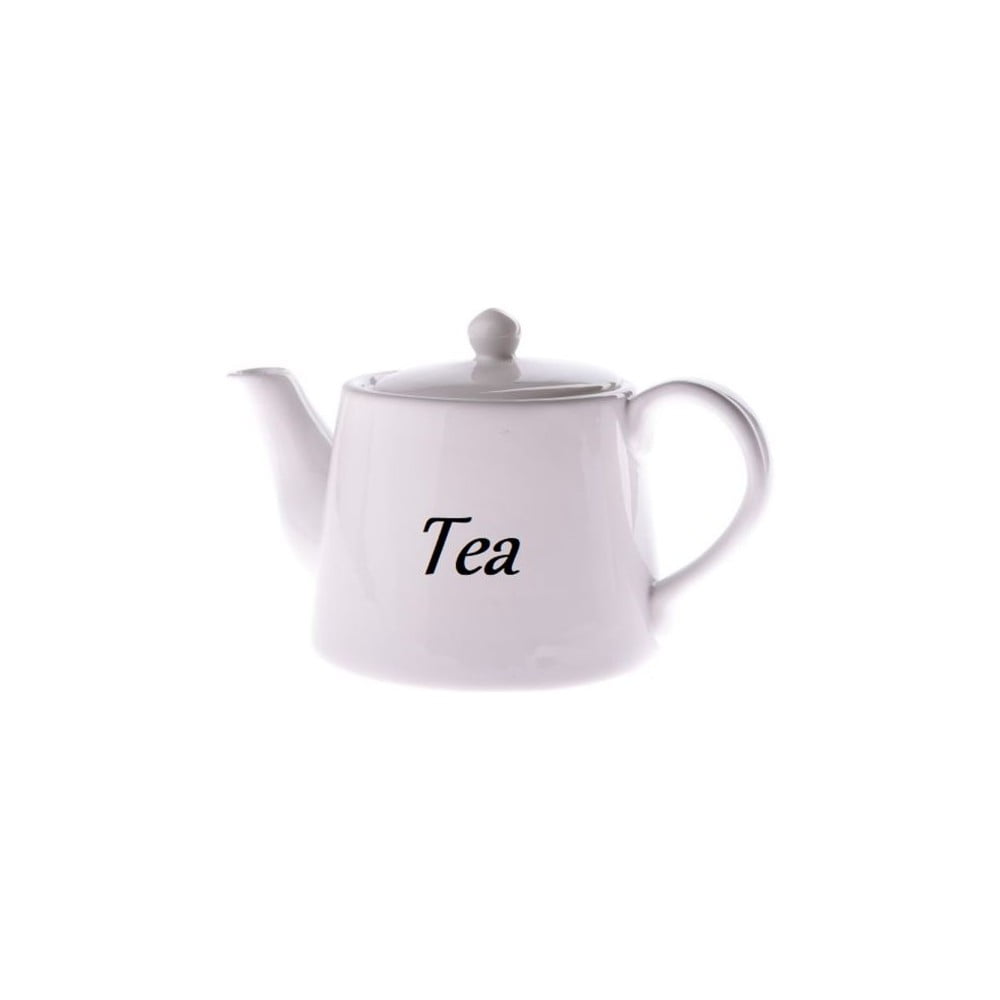 Ceainic din ceramică Dakls, 1000 ml, alb