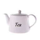 Ceainic din ceramică Dakls, 1000 ml, alb