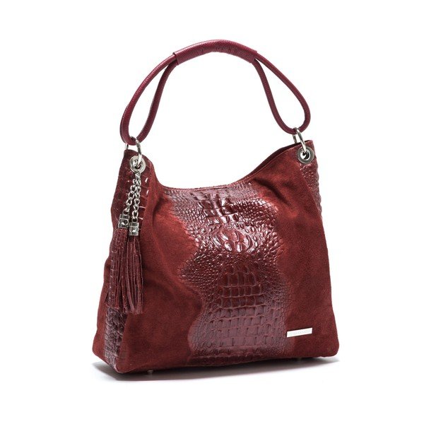 Geantă din piele  Isabella Rhea Coco, roșie -image-2