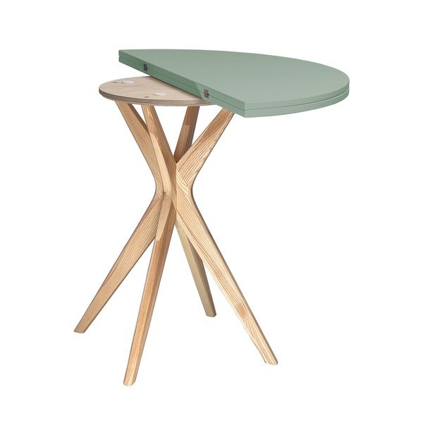 Masă de dining rotundă extensibilă 45x90 cm Jubi – Ragaba-image-2