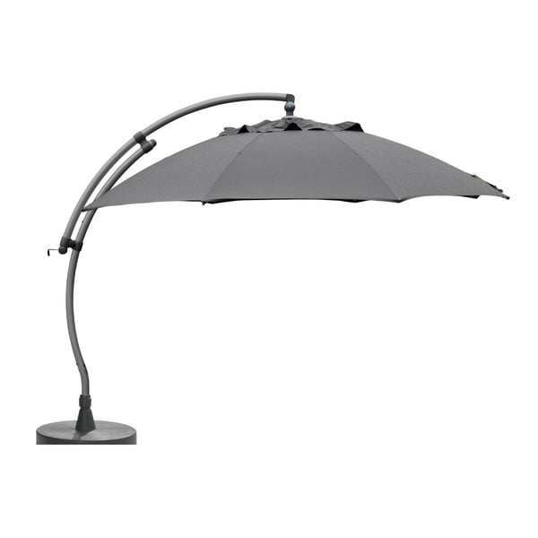 Umbrelă de soare Brafab Easy Sun, ∅ 375 cm, gri