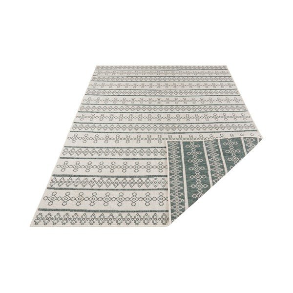Covor reversibil adecvat interior/exterior Bougari Madeira, 200 x 290 cm, verde-crem-image-1