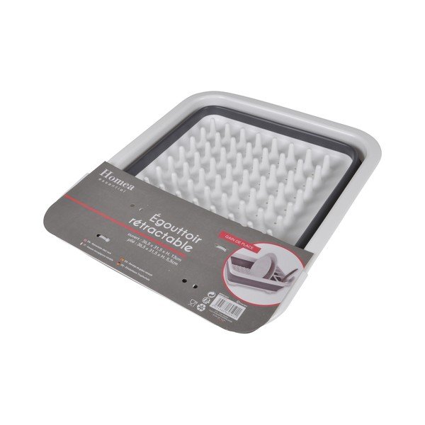 Scurgător de vase gri antracit din plastic – Homéa-image-1