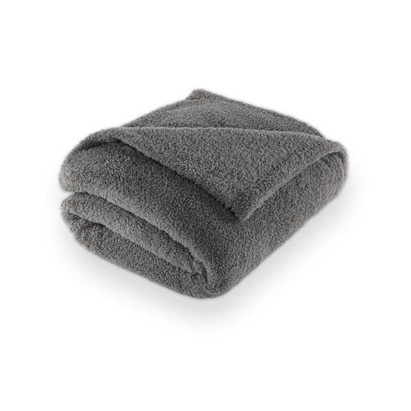 Pătură gri din micropluș/cocolino 150x200 cm Cocoon – Tiseco Home Studio