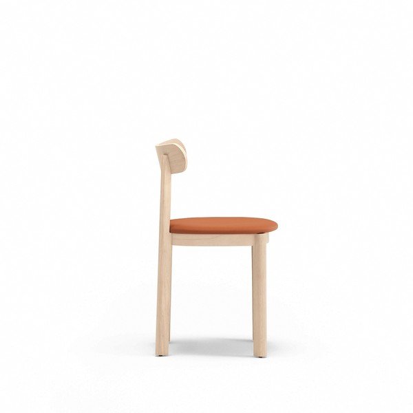 Scaun de dining în culoare naturală cu aspect de lemn de frasin Nara – Teulat-image-4