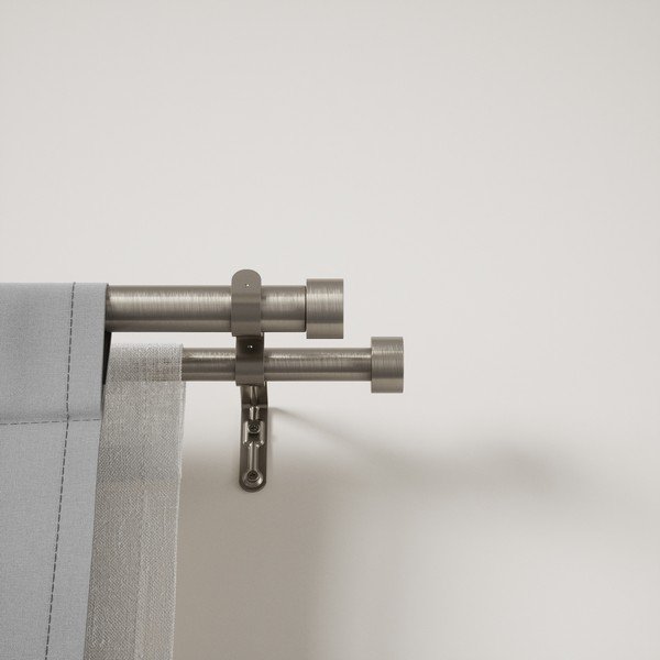 Galerie de perdea extensibilă 168-305 cm din oțel Cappa – Umbra-image-1