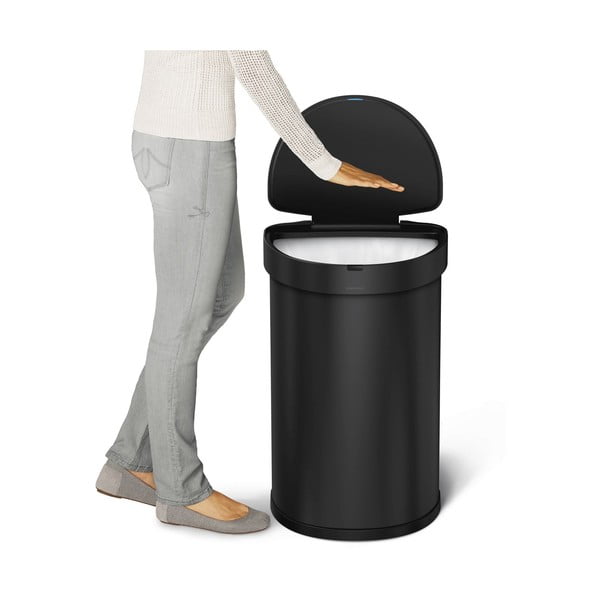 Coș de gunoi cu senzori de deschidere din oțel inoxidabil 45 l – simplehuman-image-1