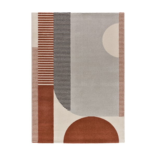 Covor roșu-gri 160x230 cm Gaia – Universal-image-4