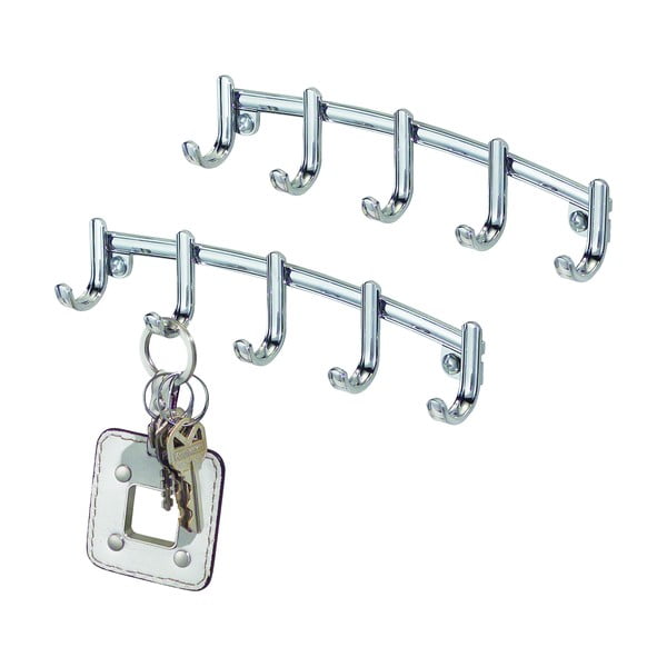 Cuier metalic pentru chei iDesign York Lyra, 21,5 x 4,6 cm-image-2