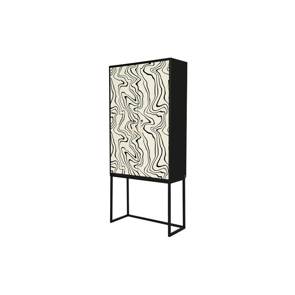 Dulap negru-bej 75x164,5 cm Alva – Really Nice Things-image-2