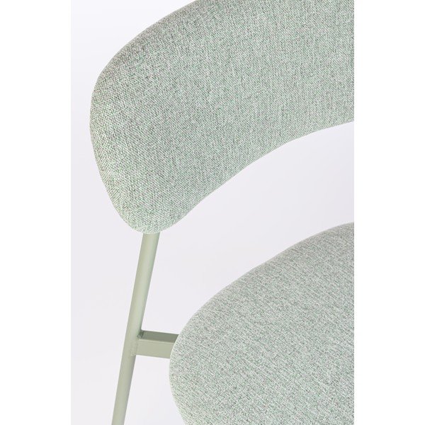 Scaun de dining verde mentă tapițat Inka – Yes Everyday-image-1