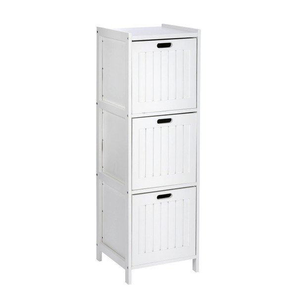 Dulap din lemn cu 3 sertare Wenko Oslo, alb-image-1