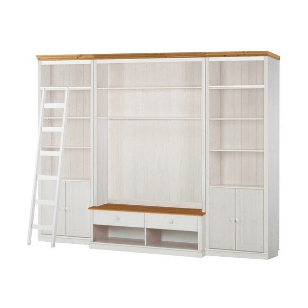Set TV alb din lemn de pin 288x223 cm Anita – Støraa-image-1