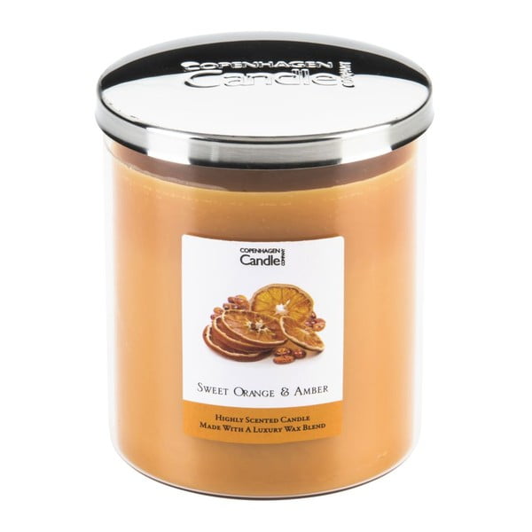 Lumânare parfumată Copenhagen Candles Sweet Orange & Amber, 70 ore