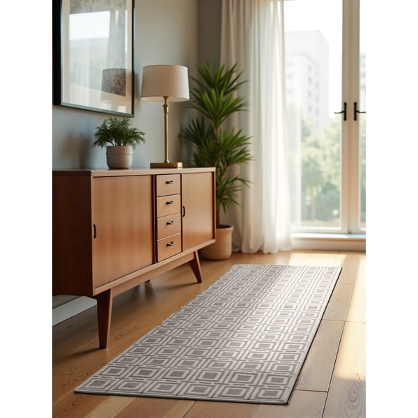 Covor tip traversă crem 80x240 cm Perles Howlite – Elle Decoration-image-3