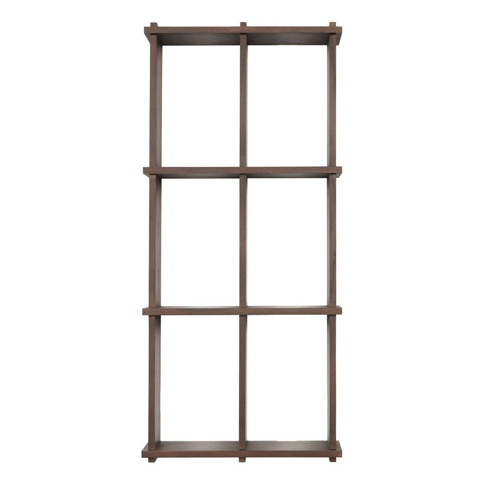 Raft în culoare naturală închisă etajat din lemn de frasin 42,5 cm Grid – OYOY Living Design