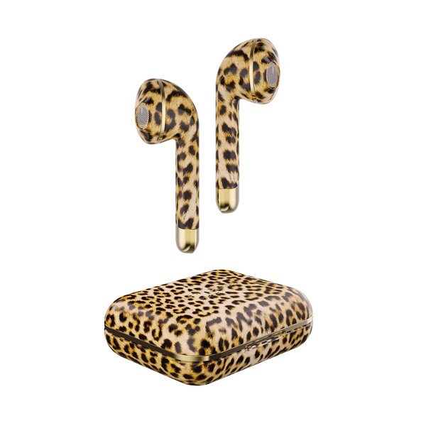 Căști wireless cu etui/carcasă Happy Plugs Air 1 Leopard-image-4