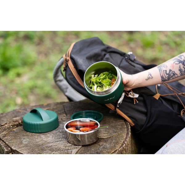 Termos verde pentru mâncare din oțel inoxidabil 680 ml Fuori – Vialli Design-image-2