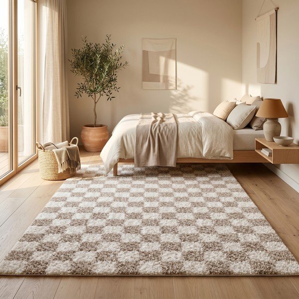 Covor bej/crem 120x170 cm Grida – ESTE-image-1